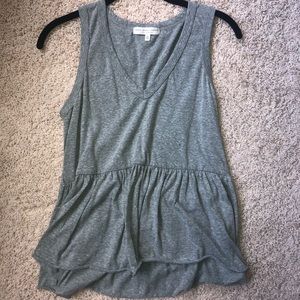 v neck loose tank